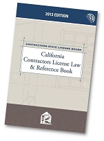 2013 Contractors License Law and Reference Book Cover