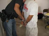 Arrested subject