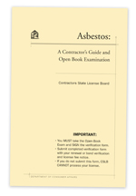 image of CSLB' Asbestos guide
