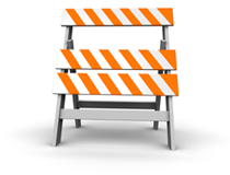 image of a construction barrier