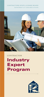 CSLB Industry Expert brochure cover