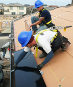 image of two solar contractors