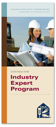 CSLB Industry Expert brochure